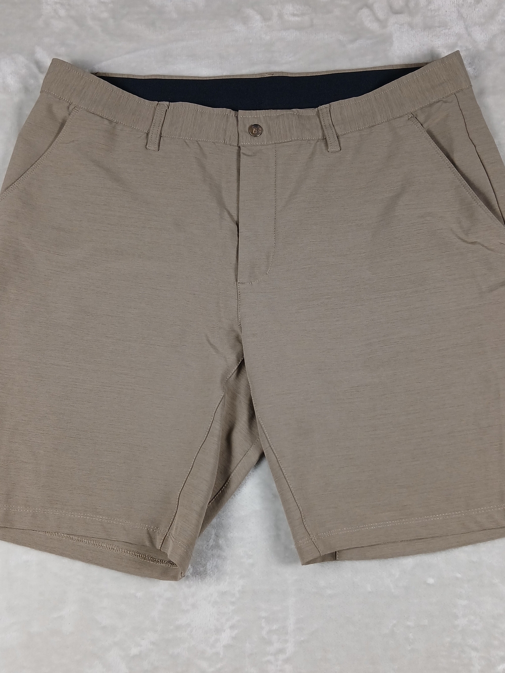 BYLT Premium Basics Kinetic Shorts 38 Men's Tan Khaki Performance Golf